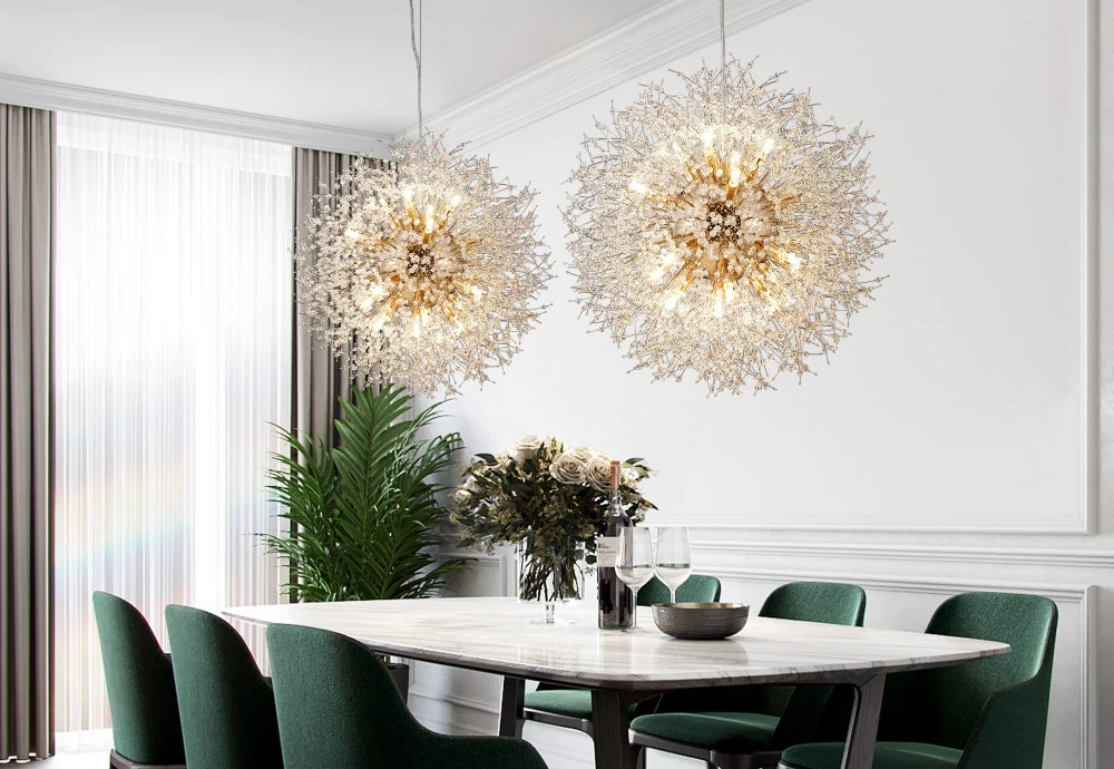 glass globe chandelier lighting